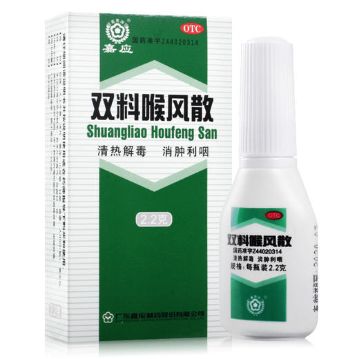 嘉应 双料喉风散2.2g口腔消肿利咽咽喉肿痛 商品图1