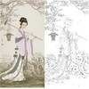白描底稿-金陵十二钗红楼传统人物林黛玉-JD01 商品缩略图0