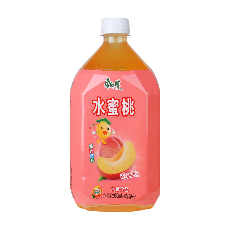 康师傅水蜜桃口味果汁1l装