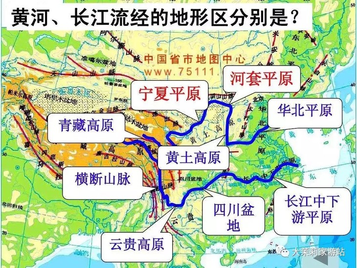 【北斗出品 长2米的地图书】《中国人文地理画卷系列》长江黄河套装