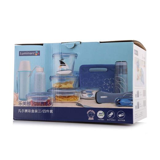 LC-S68F 凡尔赛彩盒装四件套（中圆+双层随手杯+餐具筷子+色丁布圆包餐包） 商品图4