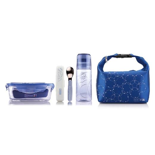 LC-S67F 凡尔赛彩盒装四件套（大方+随手杯+餐具勺子+色丁布方包餐包） 商品图0