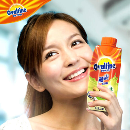 阿华田（Ovaltine） 燕麦麦芽乳饮料抹茶味含乳牛奶饮品330ml*12盒 商品图0
