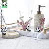 熊猫屋PANDAHOUSE创意皂碟牙刷架洗浴瓶浴室用品 桃花源系列套装 送女友 商品缩略图0