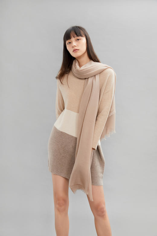 精纺素色披肩 商品图1