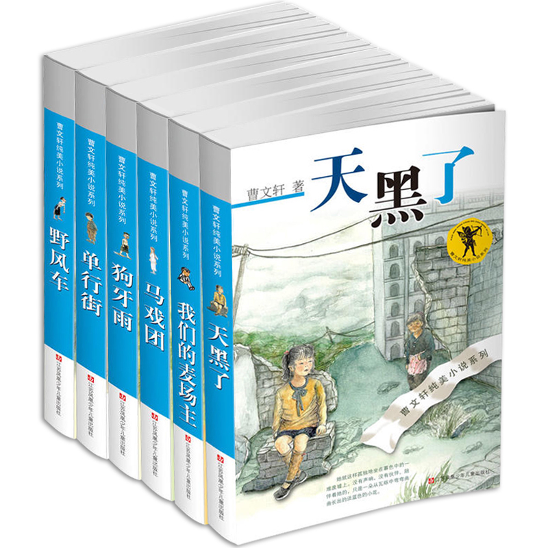 曹文轩纯美小说系列全集6册儿童文学故事书 天黑了/狗牙雨/野风车