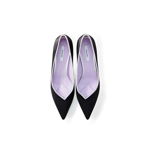 lost in echo 双球跟高跟单鞋 黑色真丝 商品图3