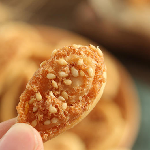 宏丰精选  网红猫耳酥 芝麻香酥 小饼干 猫耳脆膨化零食 小锅巴 香脆小吃 商品图3