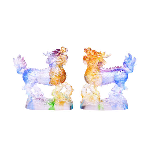 琉璃摆件 盛世麒麟 商务馈赠 商品图0