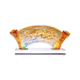 琉璃摆件 八骏雄风(屏风) 大小 商务馈赠