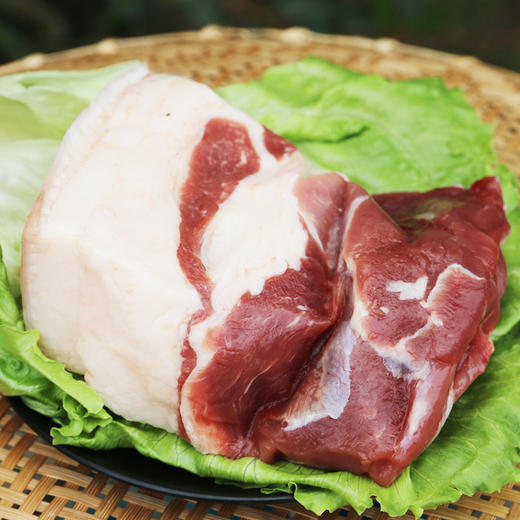 深山放养翻山黑猪 猪前尖肉 肥而不腻 前臀尖 1kg 京津冀包邮土猪肉 买就送调料包 商品图3