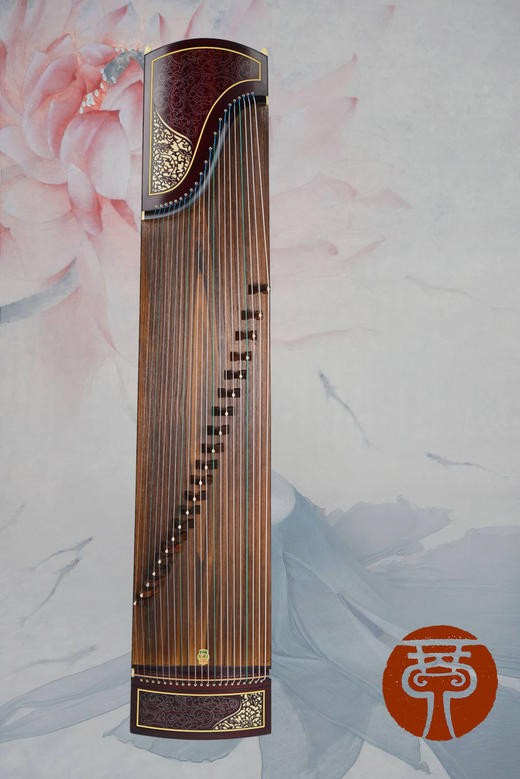 敦煌牌 古筝 698JM  风枝吟月 繁花如梦图案 商品图1