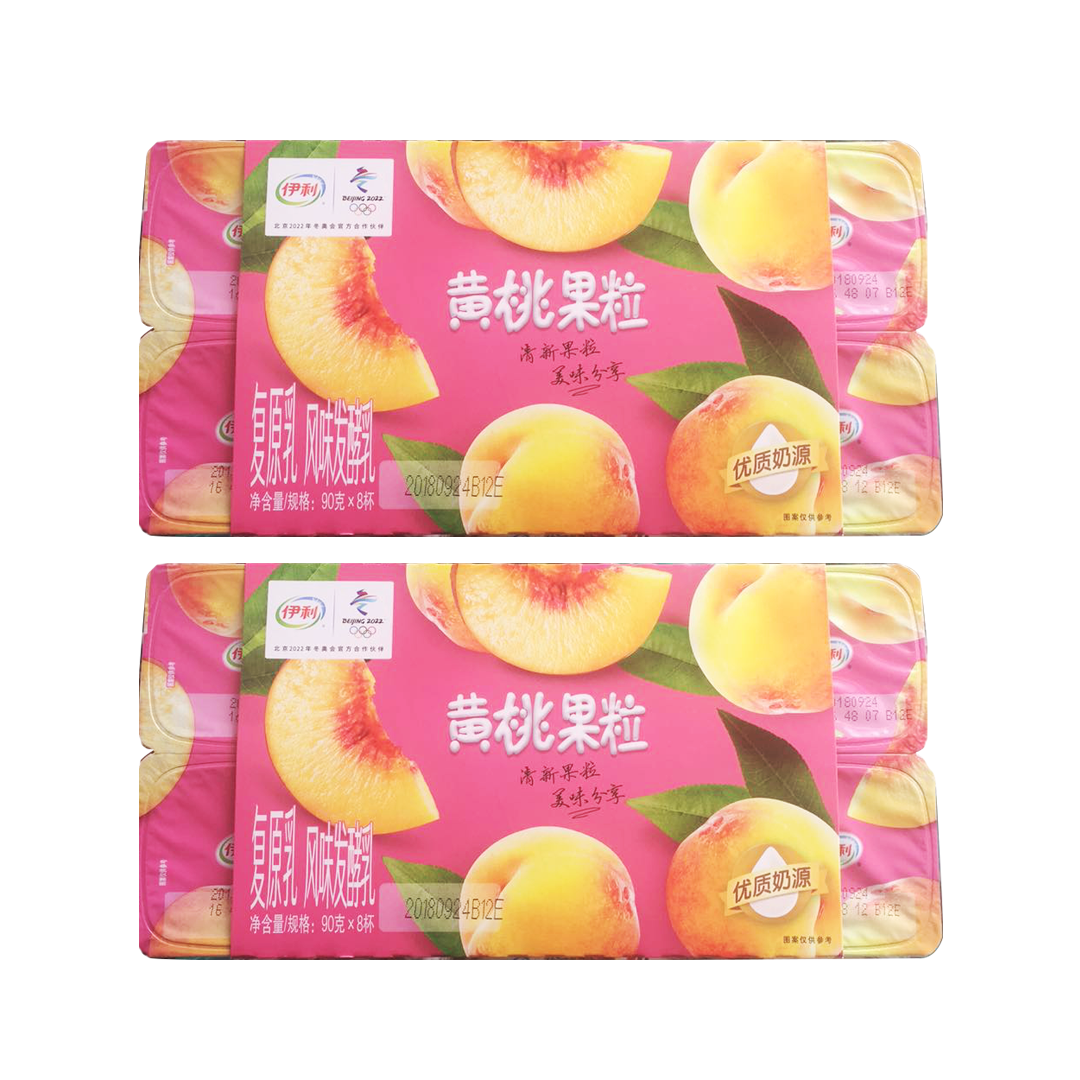 伊利风味发酵乳-黄桃果粒