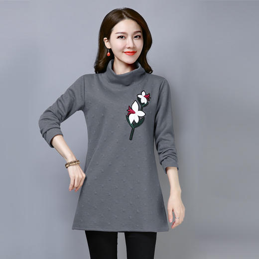 民族风大码长袖t恤宽松小衫打底衫CS-YIZX6293 商品图3