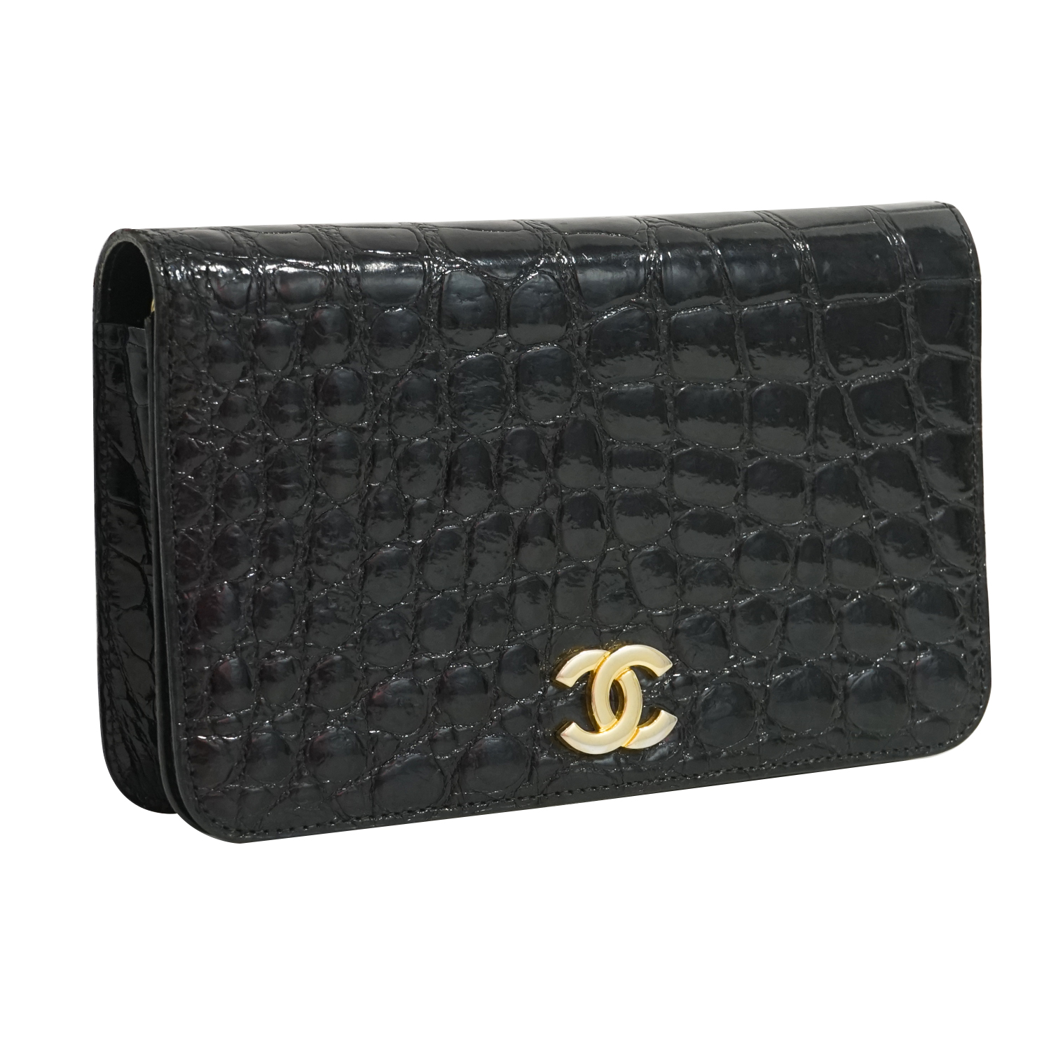 chanel鳄鱼皮woc