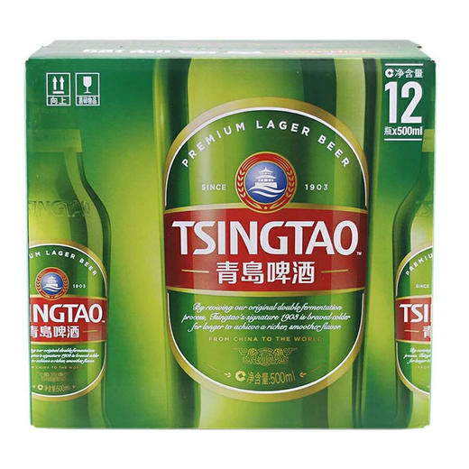 青岛啤酒500ml*12瓶【整包】 商品图1