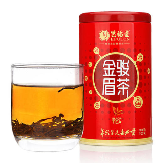 艺福堂茶叶 红茶 特级 金骏眉红茶 武夷山桐木关 春季罐装100g 商品图4