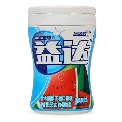 【休闲】益达无糖口香糖清爽西瓜味56g/盒 商品图0