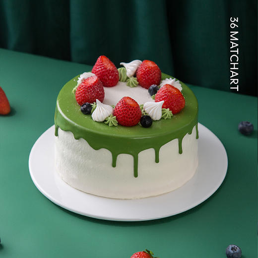 抹茶草莓蛋糕2磅 -- 适合6-8人享用 商品图1