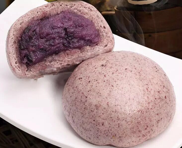 思念中华面点黑米紫薯包750g/包