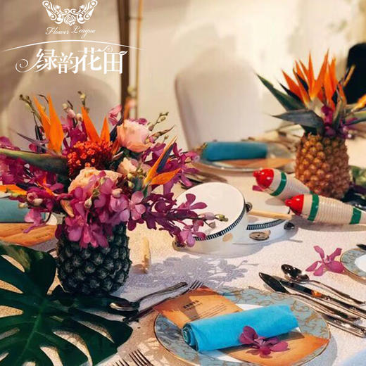 生日party婚礼宴会布置商务酒会求婚现场高端鲜花定制单个桌花 商品图5