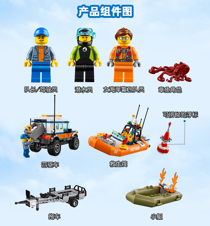 乐高城市 60165 四驱动力应急中心