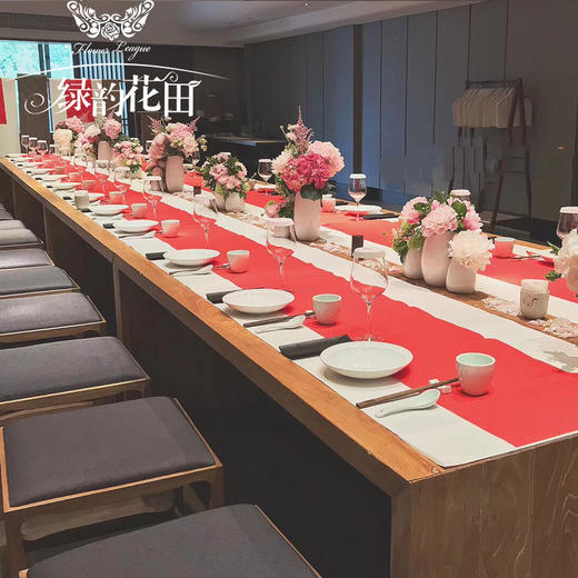 生日party婚礼宴会布置商务酒会求婚现场高端鲜花定制单个桌花 商品图2