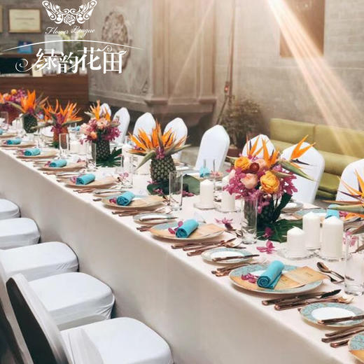 生日party婚礼宴会布置商务酒会求婚现场高端鲜花定制单个桌花 商品图6