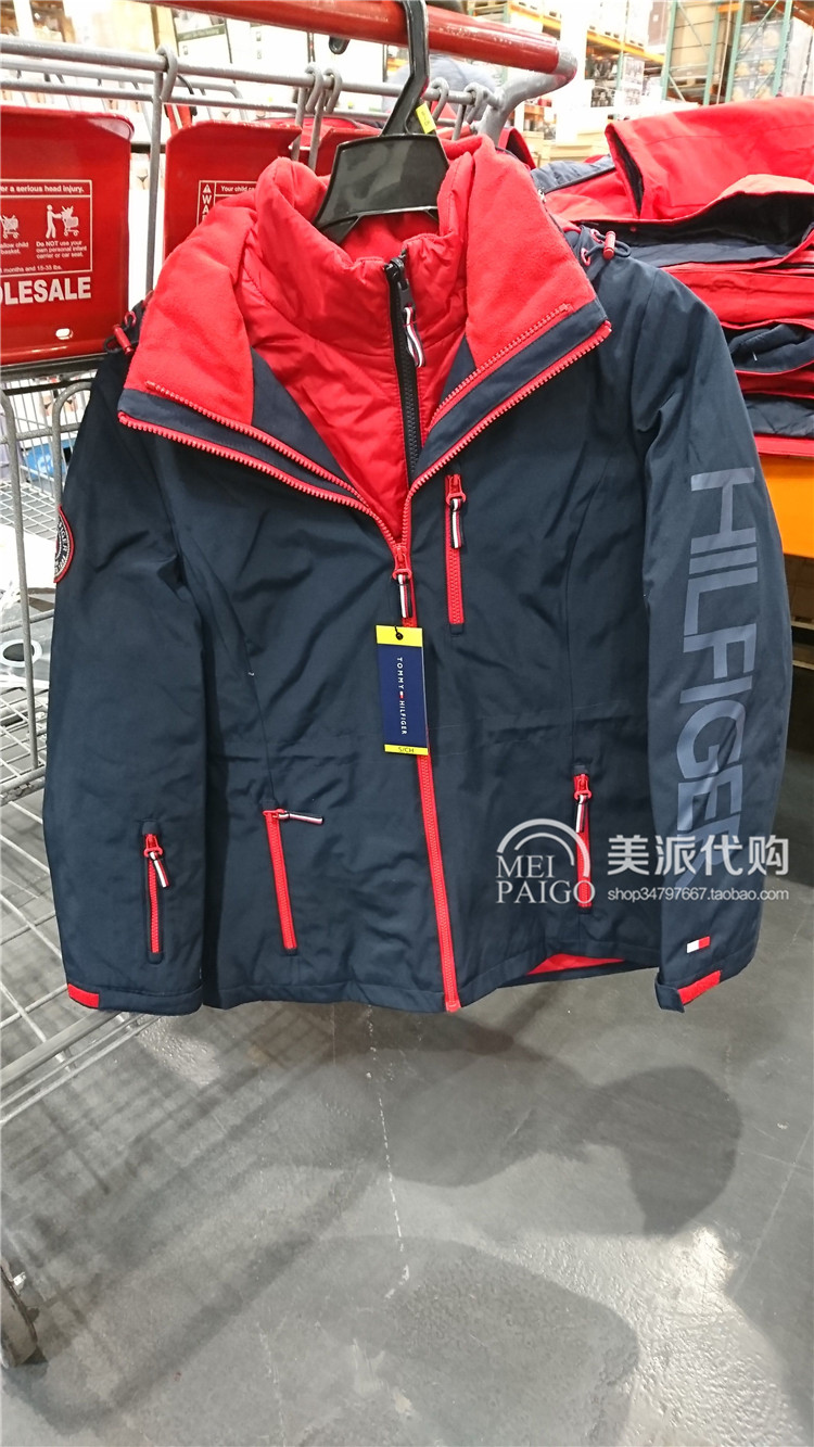 tommy hilfiger 女士三合一两件套防风冲锋衣