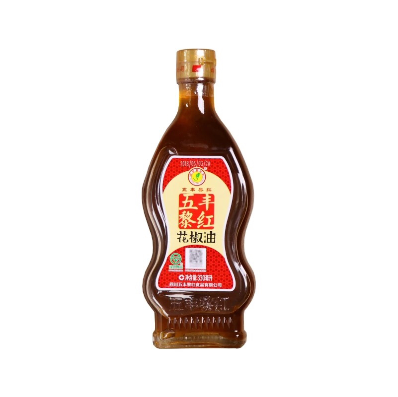 五丰黎红花椒油 四川特产正宗汉源特麻家用瓶装麻油麻得倒330ml