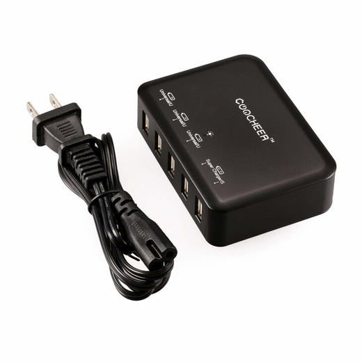 美国品牌coocheer 5usb 快充充电器亚马逊有售 商品图0