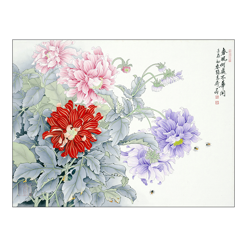 hf96高清工笔画 国画 花鸟临摹勾线底稿