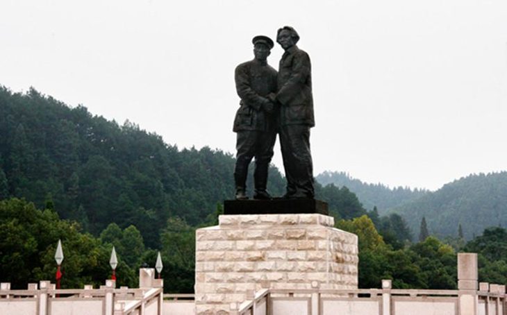 1928年5月4日,2万多人在此隆重召开军民大会,庆祝两军会师和中国工农