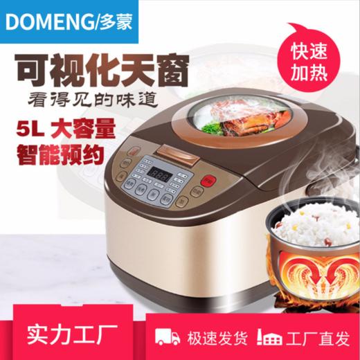 【双11特惠】多蒙家用智能电饭煲5L 900W多功能煮粥煲汤米饭电饭锅 商品图1