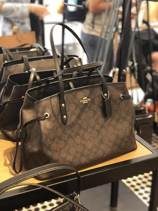降价！coach 大号鲶鱼包老花色全 商品图3