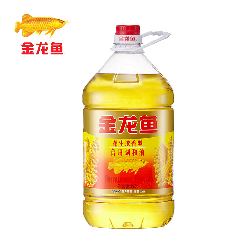 【友谊】金龙鱼 花生浓香型食用调和油5l/瓶 食用油