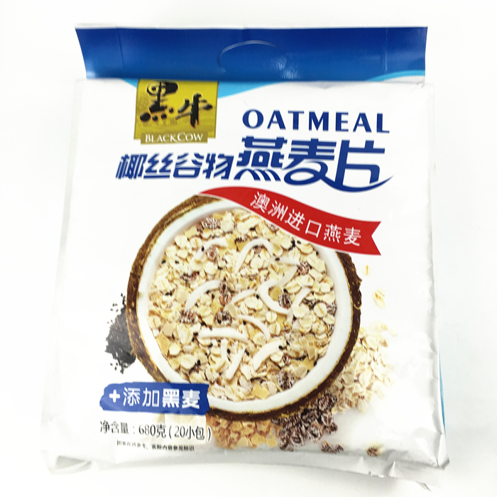 黑牛椰丝谷物燕麦片 680g(20小包)/袋 6933075109153