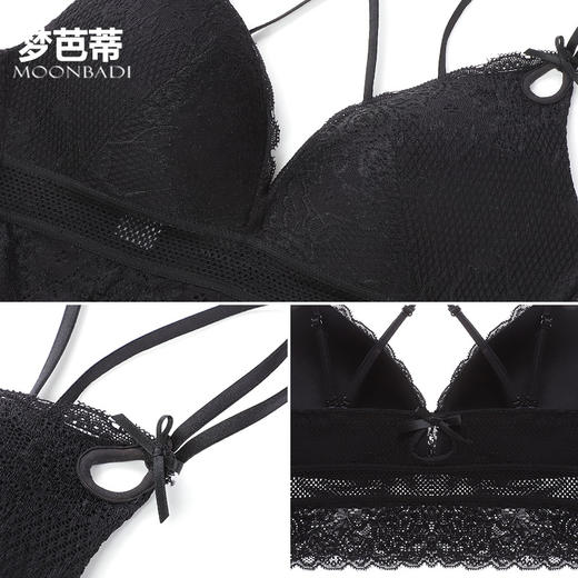 春夏必备法式仙女三角杯，小胸性感薄款，交叉肩带露背也好看，轻蝶如羽 商品图5