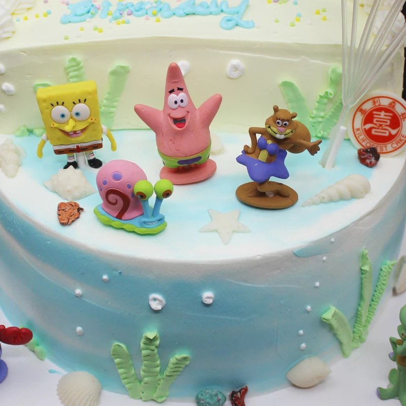 海绵宝宝蛋糕 海绵宝宝生日蛋糕
