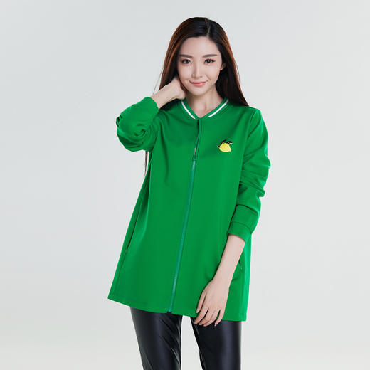 【实体店库存】水淼加肥大码女装秋季新款胖mm修身显瘦夹克外套7088 商品图7