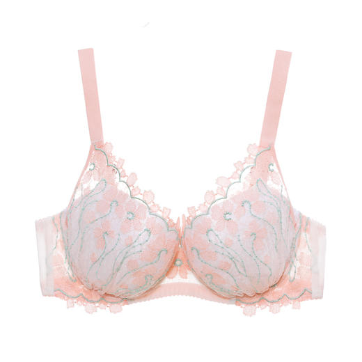 浮萍大罩杯分胸型少女文胸刺绣内衣 商品图4