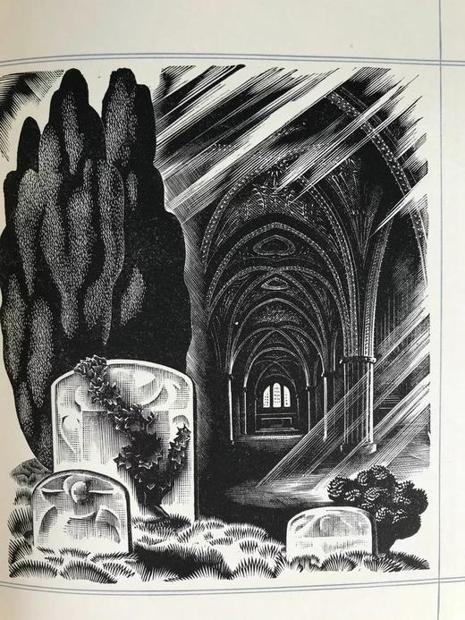 托马斯·格雷《墓园挽歌》 配木版画插图 精装18开 商品图9