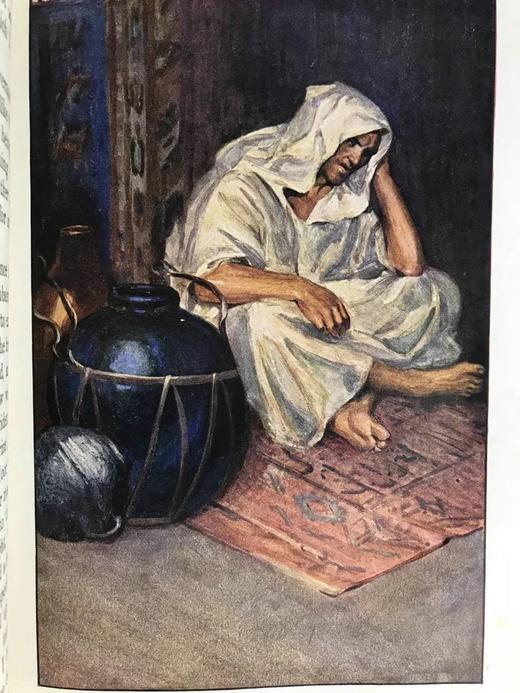 1936年 鲁滨逊漂流记 配彩色插图 布面精装16开 商品图6