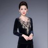 【浅笑玫瑰】高档绣花，加厚丝绒打底衫JSC-DS8147 商品缩略图0