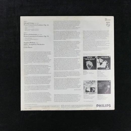 LP黑胶唱片 格雷格、舒曼钢琴协奏曲 戴维斯指挥 毕肖普、英国广播公司交响乐团录制 商品图1