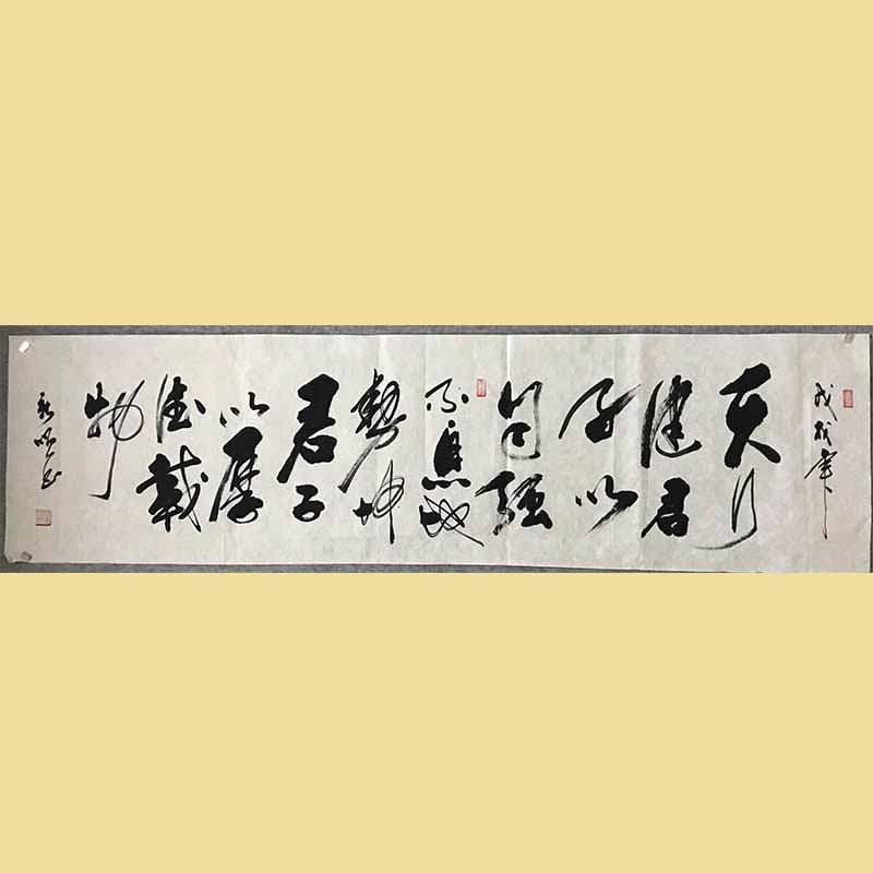 【精品书法李新顺作品二】行书作品:天行健 规格:180 x 40