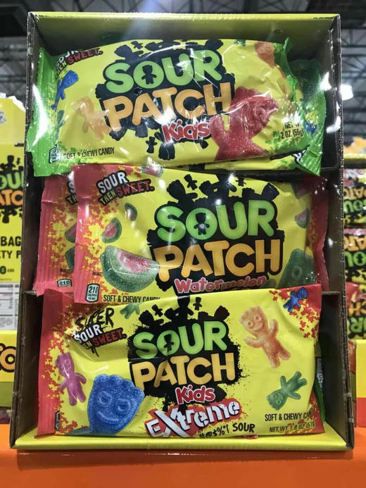 sour patch kids 果汁软糖24袋装/18袋装 完全无色素、无人工添加 商品图0