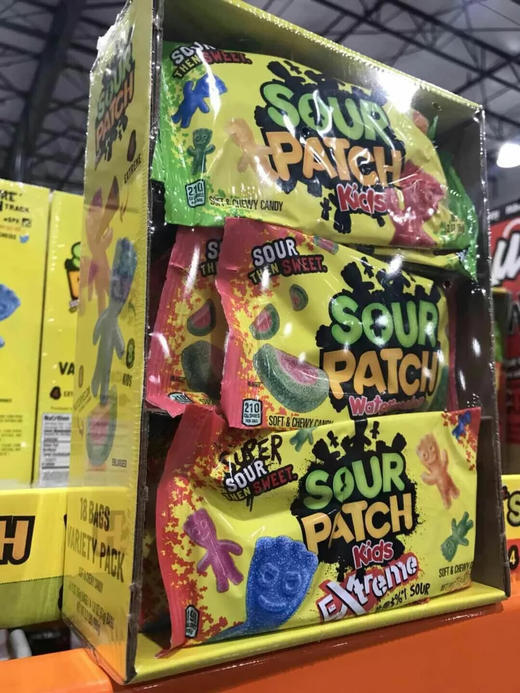 sour patch kids 果汁软糖24袋装/18袋装 完全无色素、无人工添加 商品图1