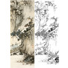 孙天牧竖幅工笔山水人物白描底稿-《仿郭熙行旅图》-多种白描尺寸可选-ST31 商品缩略图0