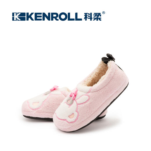 KENROLL科柔儿童棉鞋保暖棉拖鞋女童男童小孩卡通可爱包跟加厚底 商品图1